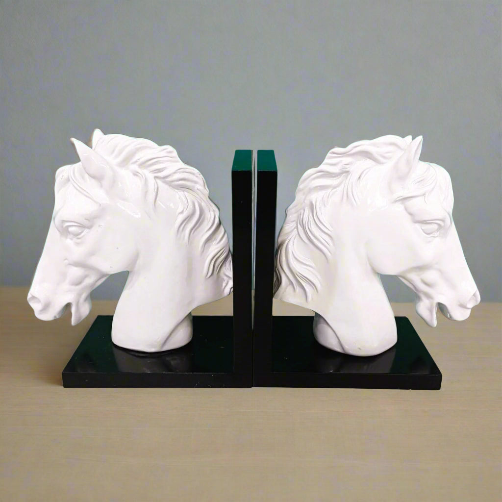 AUSTRALIAN WAR HORSE BOOKEND SCULPTURE